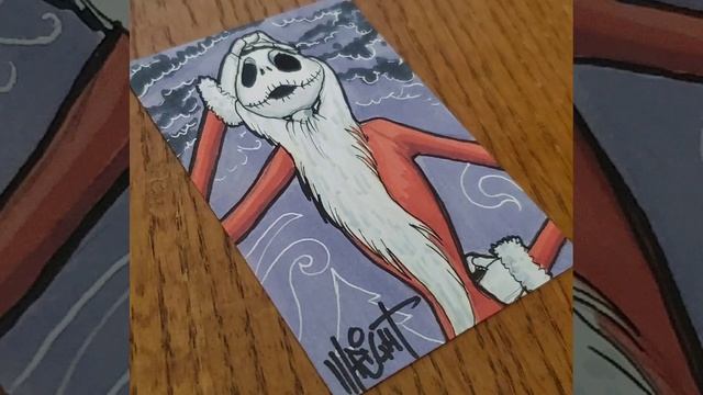 Monsters & Villains original sketch card art by Mark Wright Art смотреть онлайн