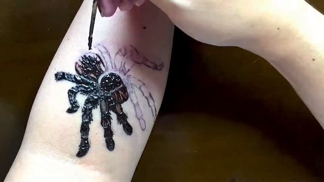 Henna Tattoo / Tarantula #tattoo #henna #tarantula смотреть онлайн