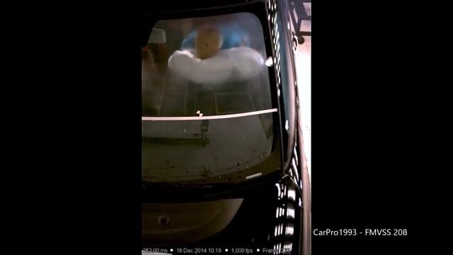 2014-2020 Fiat 500L FMVSS 208 Unbelted Frontal Crash Test (Test #2 - After Recall) смотреть онлайн