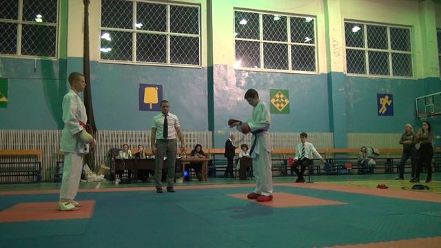 ...? \ Ревякин Никита. Каратэ WKF. Юноши. 13-14 лет 50 кг. г. Назарово. 15 декабря 2019 смотреть онлайн