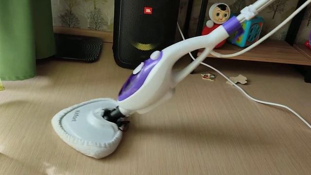 Легкая уборка с паровой шваброй Kitfort KT-1004 смотреть онлайн