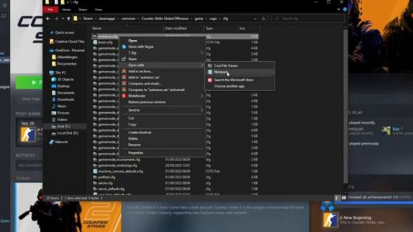 How To Create Autoexec.cfg for CS2 (+ Fix if not working)