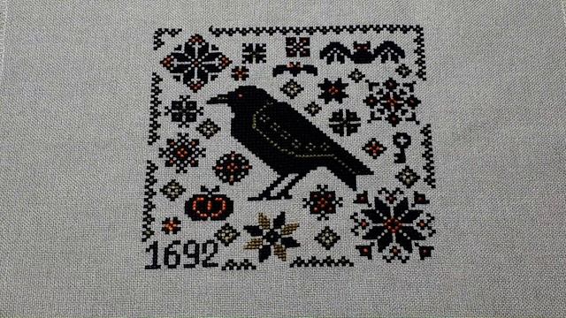 Салем. Готовая работа. Вышивка крестом. смотреть онлайн