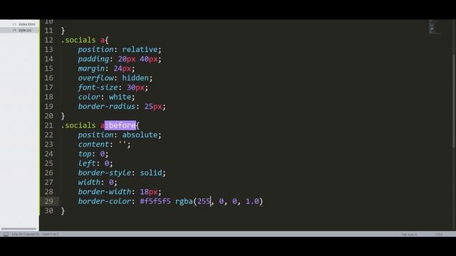 Social Media Button Hover Effect using HTML CSS | CSS Animation Examples смотреть онлайн