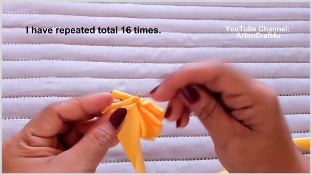 How to make 2 easy patterns of ribbon flowers смотреть онлайн