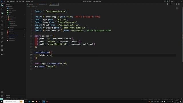 53. Install Vue Router 4 library and create routing pages in composition API - Vue 3 смотреть онлайн