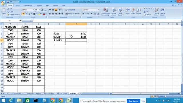 sumifs formula in excel | How to use the SUMIF function in Excel | SUM | SUMIF | SUMIFS in MS excel смотреть онлайн