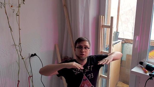 Стеллаж для рассады своими руками. Быстро и легко увеличил место на подоконнике для растений. смотреть онлайн