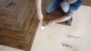 Укладка ламината ёлочка 12мм