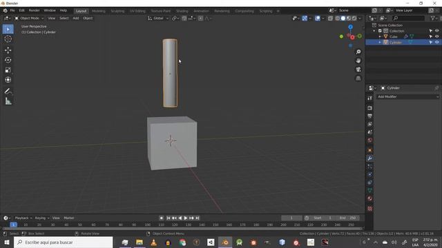 Cómo CORTAR UN OBJETO con OTRO OBJETO en Blender - Modificador Booleano смотреть онлайн