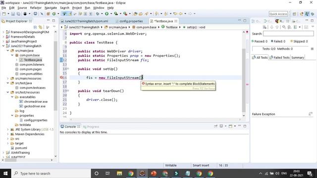 Selenium Automation Testing Framework Development from scratch using Page Object Model - Part I смотреть онлайн