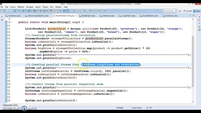 Parallel Stream Creation from different sources | Creating Streams from Different Sources смотреть онлайн