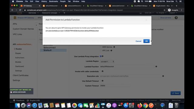 Invoke WebSocket API - Amazon WebSocket API Gateway p4 смотреть онлайн