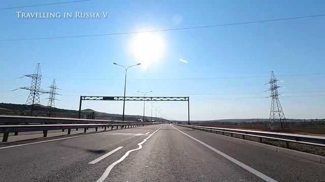 Крымский мост и поворот на Керчь смотреть онлайн