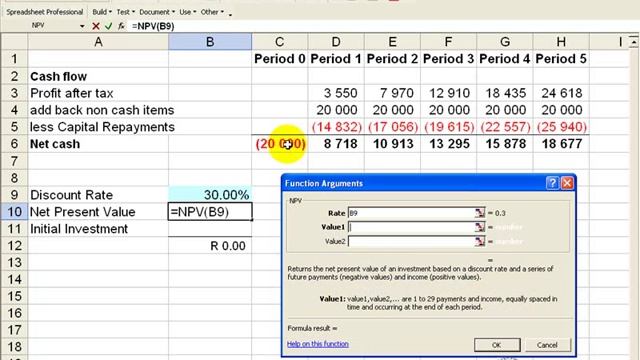 Net Present Value in Excel 2003- for updated Office365 version see https://youtu.be/wFLy1Q6BLOU смотреть онлайн