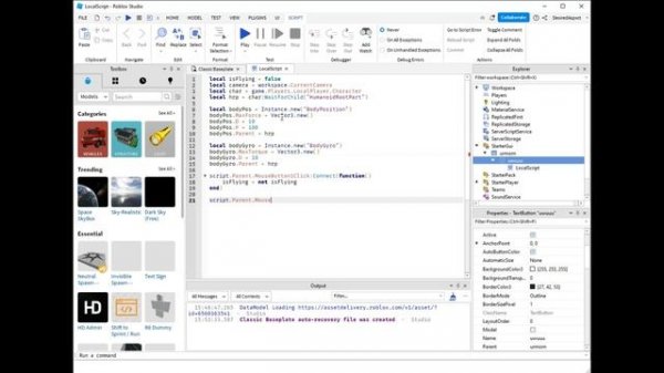 Fly Button Tutorial! | Roblox Studio