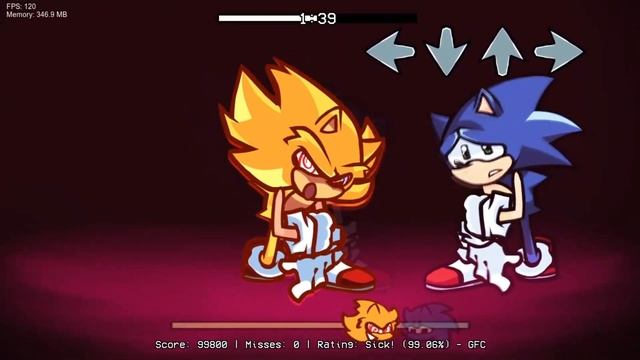 Uncontrollable | Invincible, but it's Fleetway and Sonic (FNF Mod Cover) смотреть онлайн