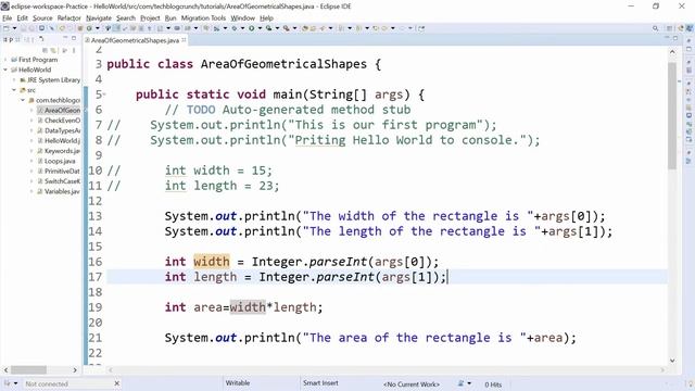 Java Programs: Calculate Area of popular Geometrical Shapes смотреть онлайн