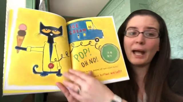 Miss Ann reads Pete the Cat and his four groovy buttons смотреть онлайн