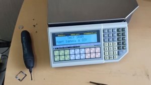 Ремонт весов ШТРИХ-ПРИНТ Ф. Нет инициализации SRAM. Замена батарейки.