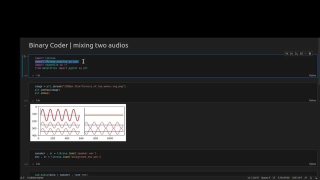 Mixing Two Audio Files in Python | Simulating Background Environment for AI | 2023 смотреть онлайн