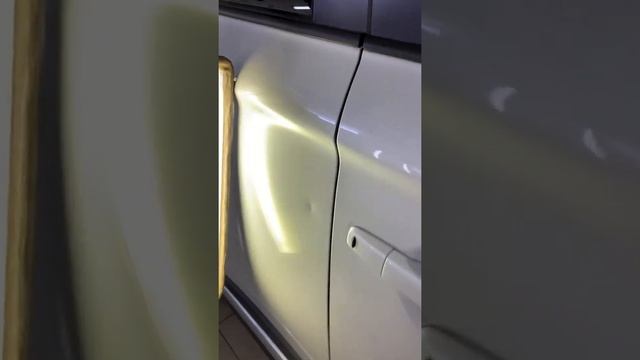 Ремонт вмятины без покраски Mitsubishi Outlander смотреть онлайн