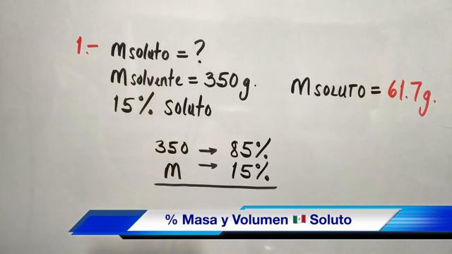 Soluto y Solvente (Porcentaje EN MASA) смотреть онлайн