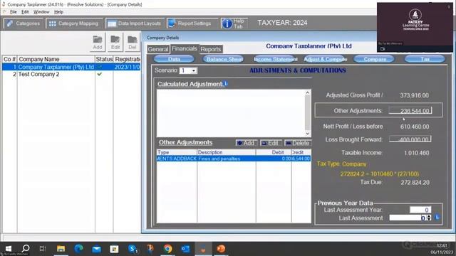 Company Taxplanner Support Presentation 2023 - Part 3 смотреть онлайн