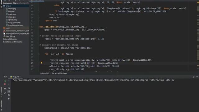 Thug Life Instagram filter using OpenCV and Python смотреть онлайн