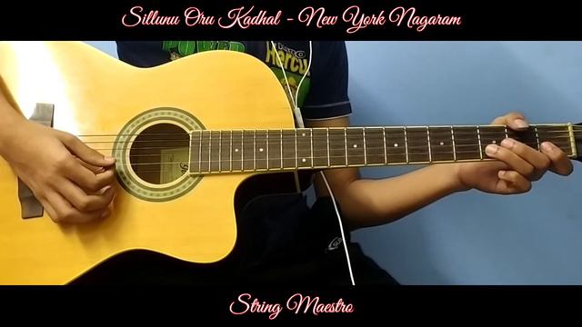 [TAB] Sillunu Oru Kadhal - NewYork Nagaram | Guitar Cover | TABS in the Description | String Maestr смотреть онлайн
