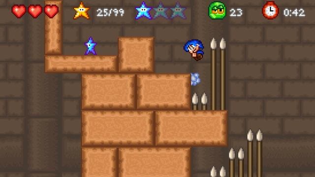 Bloo Kid 2 Level 2-4 All Bloo Stars смотреть онлайн