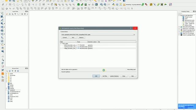 Spatialite GUI - SQLite - Connect SQLite Database to QGIS and Visualize layers - Part V смотреть онлайн