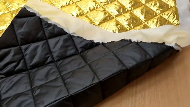 Золотая курточная ткань Италия смотреть онлайн