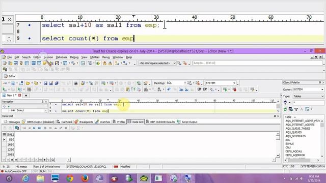 select statment in oracle смотреть онлайн