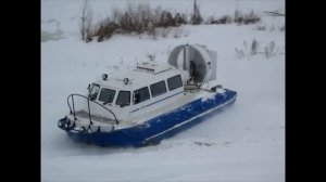 тест катера на воздушной подушке , аэроход