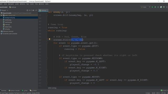 Pygame Tutorial - 10 - Adding a Background Image смотреть онлайн