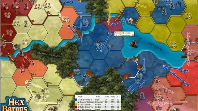 Castle Vox 10 - Hex Barons scenario playing King Voxley on Hard level. смотреть онлайн