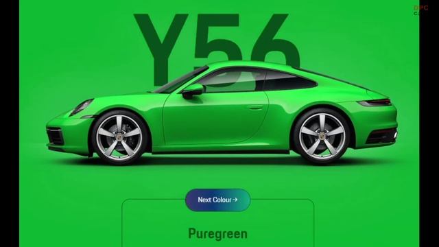Porsche 911 992 Paint To Sample Color Codes