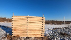 Монтаж забора по технологии венское плетение