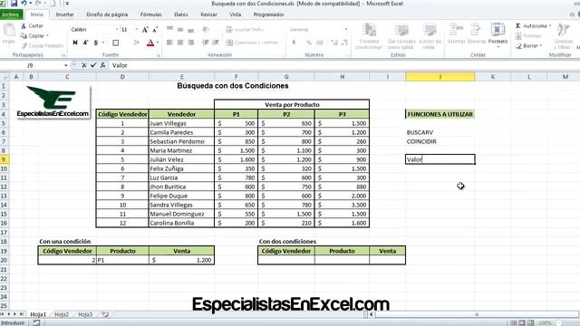 Busqueda en Excel con dos Condiciones смотреть онлайн
