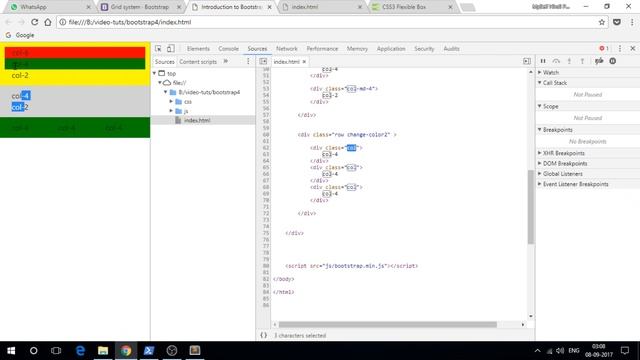 Bootstrap 4 grid flexbox css seo tutorial in Hindi Part 2 смотреть онлайн