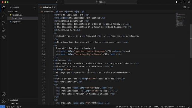 How to Make Text Italic - HTML Tutorial | i tag vs em tag смотреть онлайн
