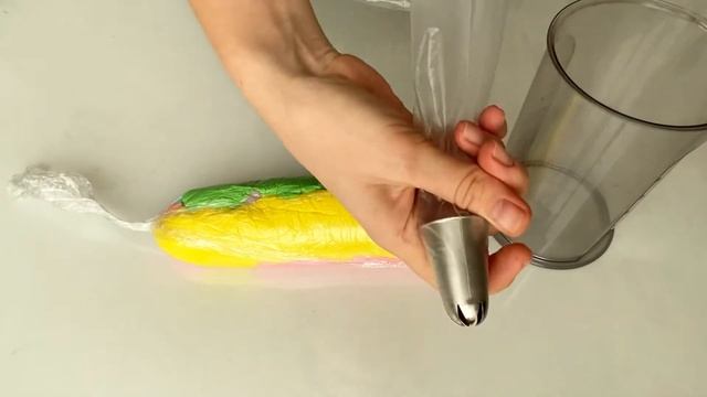 Разноцветный крем для капкейков, капкейк единорог Multicolored Cream For Cupcakes, Unicorn Cupcake