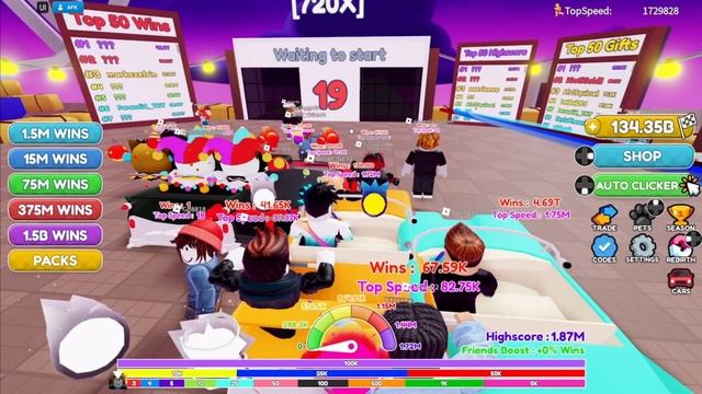 1.85M Top Speed/ Roblox Race Clicker Episode 99 смотреть онлайн