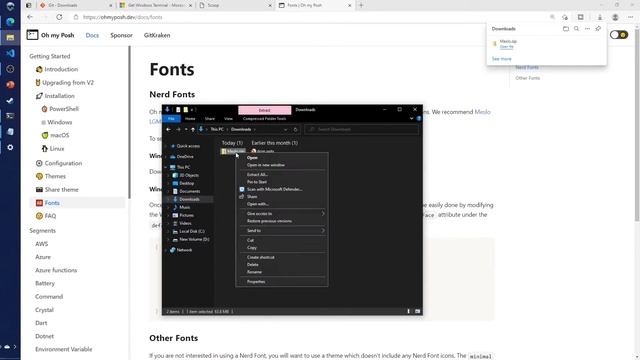 Como Agregar GitBash a la terminal de windows [OhMyPosh] смотреть онлайн