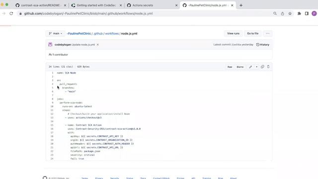 Contrast SCA - GitHub Action Demo смотреть онлайн