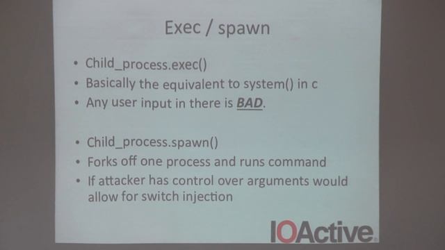 Node.js application (in)security - Ilja van Sprundel - OWASP AppSec California 2015 смотреть онлайн