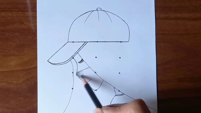 How to draw easy girl from 12 points || Dots drawing || Girl Drawing step by step смотреть онлайн