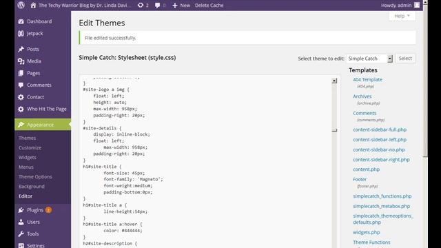 Wordpress: How to change the font and hover color of your title смотреть онлайн