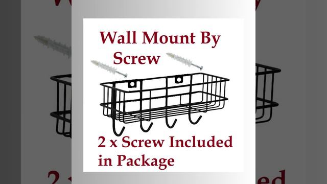 Bathroom Shelf Kitchen Rack with Hook Wall Mount by Screw смотреть онлайн